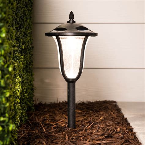 Brightest cool white 40 LEDs, wider 120&176; lighting angle and multi-directional adjustable solar panel, longer working time with rechargeable lithium battery. . Lowes landscape lights solar